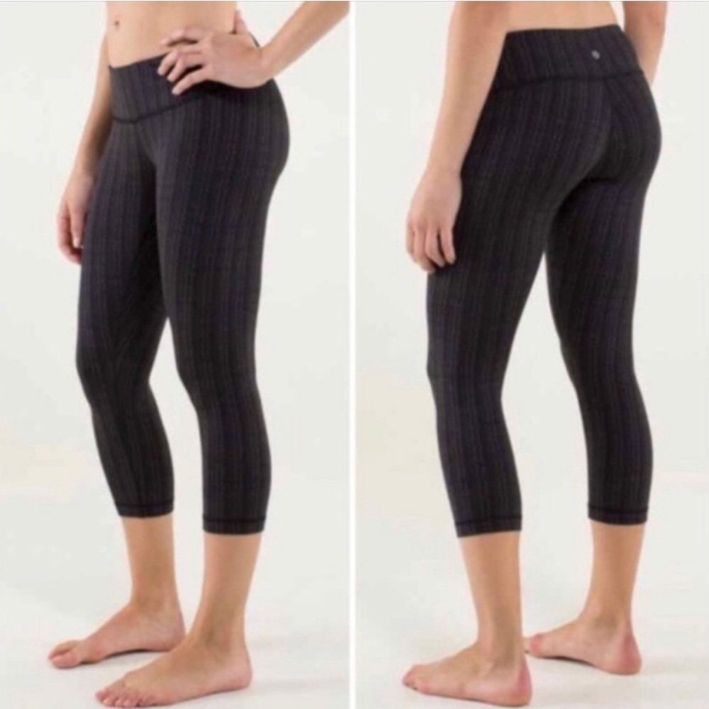 Lululemon Wunder Under Crop legging Ziggy wee